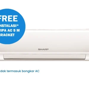 SHARP AC SPLIT 1/2 PK STANDARD WHITE AH-A5ZEY/WH